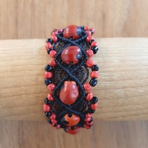 Handcrafted Peruvian Huayruro Seed Bracelet